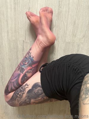 tattoos legs nylons N5