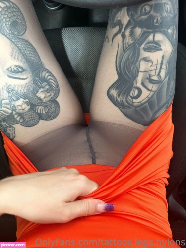tattoos legs nylons - Image